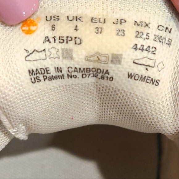 Timberland Amherst Canvas Beige Oxford Women Shoes | Size 6 - Picture 9 of 12